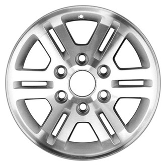 CCI® - 6 Double-Spoke Silver with Machined Face 16x6.5 Alloy Factory Wheel - Remanufactured