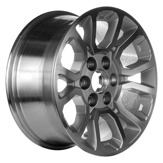 CCI® - 6 V-Spoke Machined and Silver 18x8.5 Alloy Factory Wheel - Remanufactured