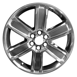 CCI® - 6 I-Spoke Machined and Black Smoked Hyper Silver 20x8 Alloy Factory Wheel - Remanufactured
