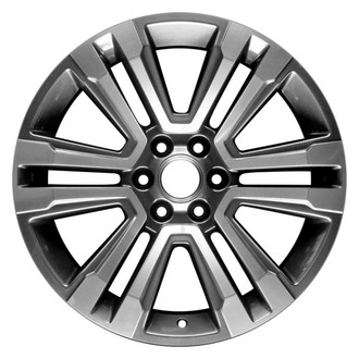 CCI® - 6 V-Spoke Machined Medium Charcoal Metallic 22x9 Alloy Factory Wheel - Replica