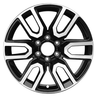 CCI® - 6 V-Spoke Machined and Black 20x9 Alloy Factory Wheel - Remanufactured