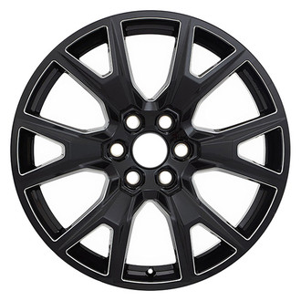 CCI® - 12-Spoke Black Polished Top Inside Spoke 22x9 Alloy Factory Wheel - Remanufactured
