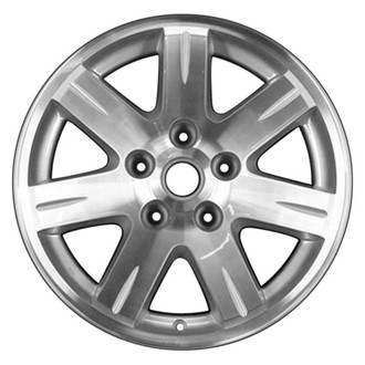 CCI® - 7 I-Spoke Machined and Silver 17x7.5 Alloy Factory Wheel - Remanufactured
