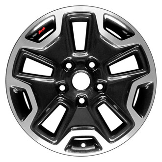 CCI® - 5-Slot Polished and Black with Sticker 17x7.5 Alloy Factory Wheel - Remanufactured