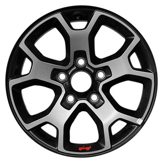 CCI® - 5 Y-Spoke Machined Black with Red Jeep Sticker 17x7.5 Alloy Factory Wheel - Remanufactured