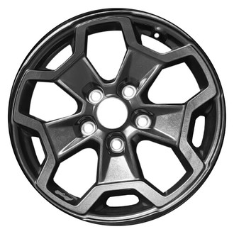 CCI® - 5 Split-Spoke Black with Red Jeep Sticker 17x7.5 Alloy Factory Wheel - Remanufactured