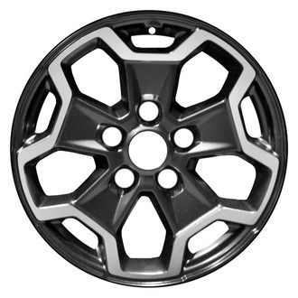 CCI® - 5 Split-Spoke Polished Black with Red Jeep Sticker 17x7.5 Alloy Factory Wheel - Remanufactured