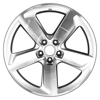 CCI® - 5 Turbine-Spoke Machined and Bright Silver Metallic 19x8 Alloy Factory Wheel - Remanufactured