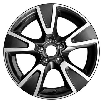 CCI® - 5-Spoke Machined and Black 17x7 Alloy Factory Wheel - Remanufactured
