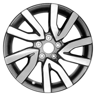 CCI® - 10 Spiral-Spoke Machined and Medium Charcoal Metallic 18x8 Alloy Factory Wheel - Remanufactured