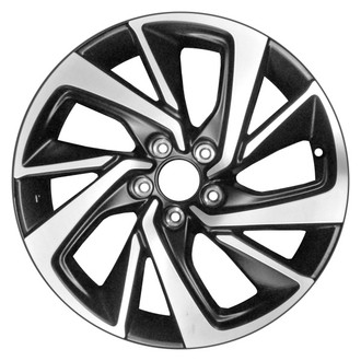 CCI® - 10 Spiral-Spoke Machined and Black 18x7.5 Alloy Factory Wheel - Remanufactured