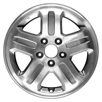 CCI® - 5-Spoke Machined with Bright Silver Vent 16x6.5 Alloy Factory Wheel - Remanufactured