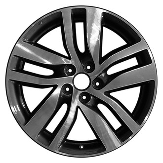CCI® - 5 Double Spiral-Spoke Machined and Dark Charcoal 20x8 Alloy Factory Wheel - Replica
