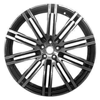 CCI® - 10 Double-Spoke Machined and Medium Charcoal Metallic 21x9 Alloy Factory Wheel - Remanufactured