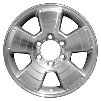 CCI® - 5-Spoke Machined with Silver Vents 17x7.5 Alloy Factory Wheel - Remanufactured