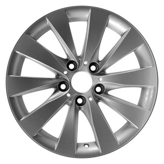 5 V-Spoke Sparkle Silver 17x7.5 Alloy Factory Wheel, Remanufactured - Front View