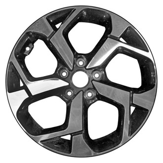 CCI® - 5 Double Spiral-Spoke Machined and Dark Charcoal 17x7 Alloy Factory Wheel - Remanufactured