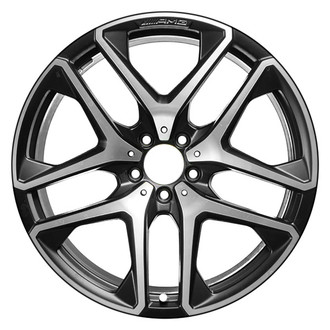 CCI® - 5 Split-Spoke Machined Matte Black 20x10 Alloy Factory Wheel - Remanufactured