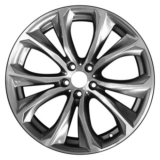 CCI® - Double 5-Spoke Machined and Medium Charcoal Silver 20x11 Alloy Factory Wheel - Remanufactured