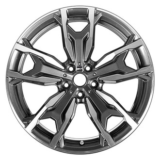 CCI® - Multi 5-Spoke Machined and Medium Charcoal Metallic 20x8 Alloy Factory Wheel - Remanufactured