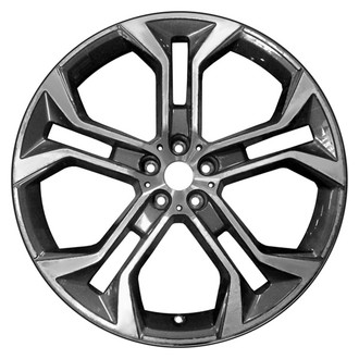 CCI® - 5 Y-Spoke Charcoal Metallic with Machined Face 21x10.5 Alloy Factory Wheel - Remanufactured