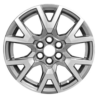 CCI® - 6 V-Spoke Charcoal with Machined Face 18x7.5 Alloy Factory Wheel - Remanufactured
