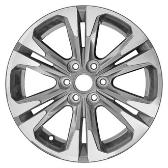 CCI® - 6 V-Spoke Machined and Dark Charcoal 17x8 Alloy Factory Wheel - Remanufactured