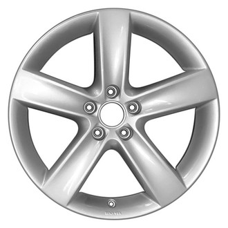 5-Spoke Hyper Silver 18x7.5 Alloy Factory Wheel, Remanufactured - Front View