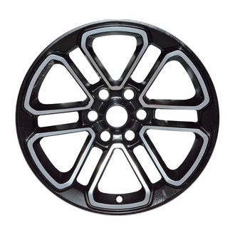 CCI® - 6 Double-Spoke Polished Black Matte 20x9 Alloy Factory Wheel - Remanufactured