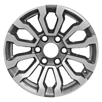 CCI® - 6 Double-Spoke Machined and Dark Charcoal Metallic 18x8.5 Alloy Factory Wheel - Replica