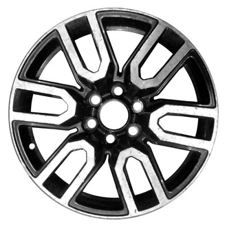 CCI® - 6 Double-Spoke Machined and Black 20x9 Alloy Factory Wheel - Replica