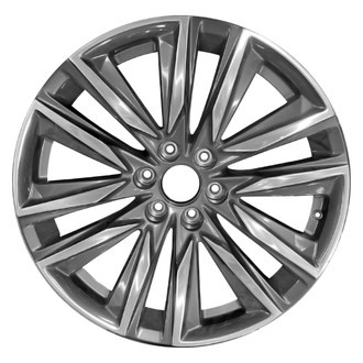 CCI® - 12-Spoke Polished Dark Bluish Charcoal 22x9 Alloy Factory Wheel - Remanufactured