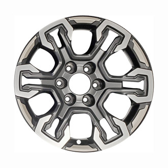 CCI® - 6 Split-Spoke Machined Black and Gold 18x8.5 Alloy Factory Wheel - Replica