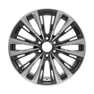 CCI® - 12 Split-Spoke Polished Charcoal 22x9 Alloy Factory Wheel - Replica