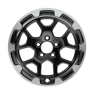 CCI® - 5 Split-Spoke Machined Flange Black Metallic 17x6.5 Alloy Factory Wheel - Remanufactured
