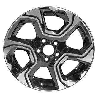 CCI® - 6 Spiral-Spoke Machined and Black 18x7.5 Alloy Factory Wheel - Replica