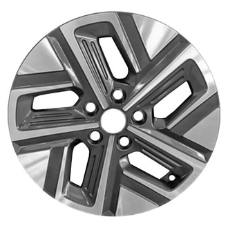 CCI® - 5-Slot Machined Dark Metallic Charcoal 17x7 Alloy Factory Wheel - Remanufactured