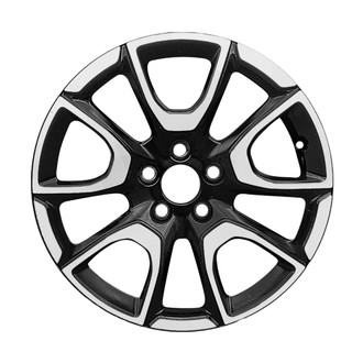 CCI® - 5 Split-Spoke Machined Black Satin 17x6.5 Alloy Factory Wheel - Remanufactured