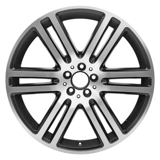 CCI® - 6 Double-Spoke Black 21x11 Alloy Factory Wheel - Remanufactured