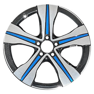 CCI® - 5-Spoke Machined Black With Blue Stripe On Spokes 19x7.5 Alloy Factory Wheel - Remanufactured