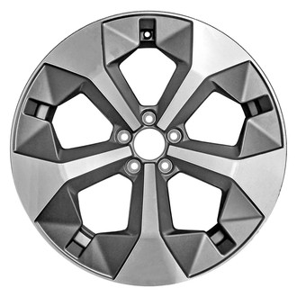 CCI® - 5-Spoke Machined Medium Metallic Charcoal Satin 19x7.5 Alloy Factory Wheel - Remanufactured