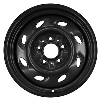 CCI® - 8-Slot Black 15x6 Steel Factory Wheel - Remanufactured