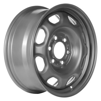 CCI® - 8-Slot Silver Full Face 17x7.5 Steel Factory Wheel - Remanufactured