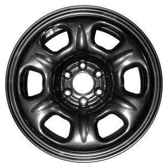 CCI® - 6-Slot Black 16x7 Steel Factory Wheel - Remanufactured