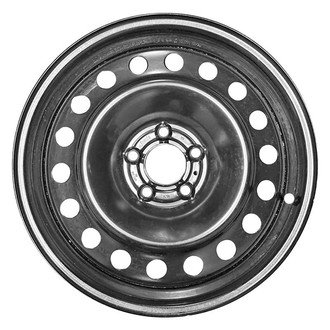 CCI® - 18-Hole All Painted Black 17x7 Steel Factory Wheel - Remanufactured