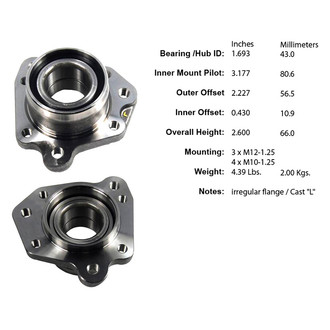 Centric® - C-Tek™ Rear Driver Side standard Wheel Bearing Module