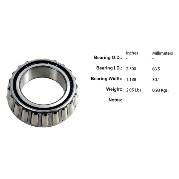 Centric® - Premium™ Rear Driver Side Outer Wheel Bearing