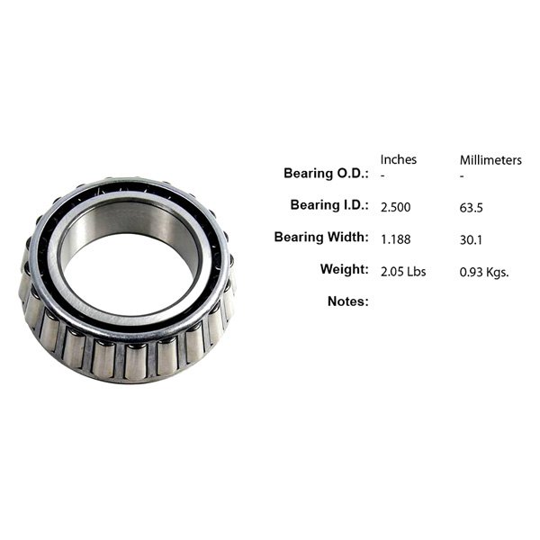 Centric® - C-Tek™ Rear Driver Side Inner Standard Wheel Bearing