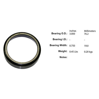 Centric® - C-Tek™ Front Driver or Passenger Side Inner standard Wheel Bearing Race