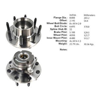 Centric® - C-Tek™ Front Passenger Side Standard Driven Wheel Bearing and Hub Assembly